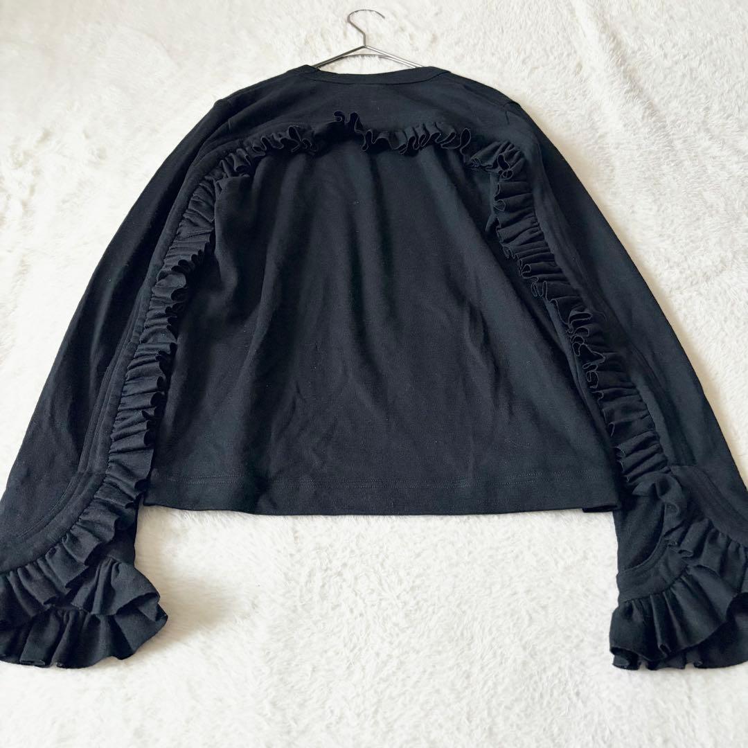 6179 希少✨ ノワールケイニノミヤ フリルスリーブトップス AD2021 黒
