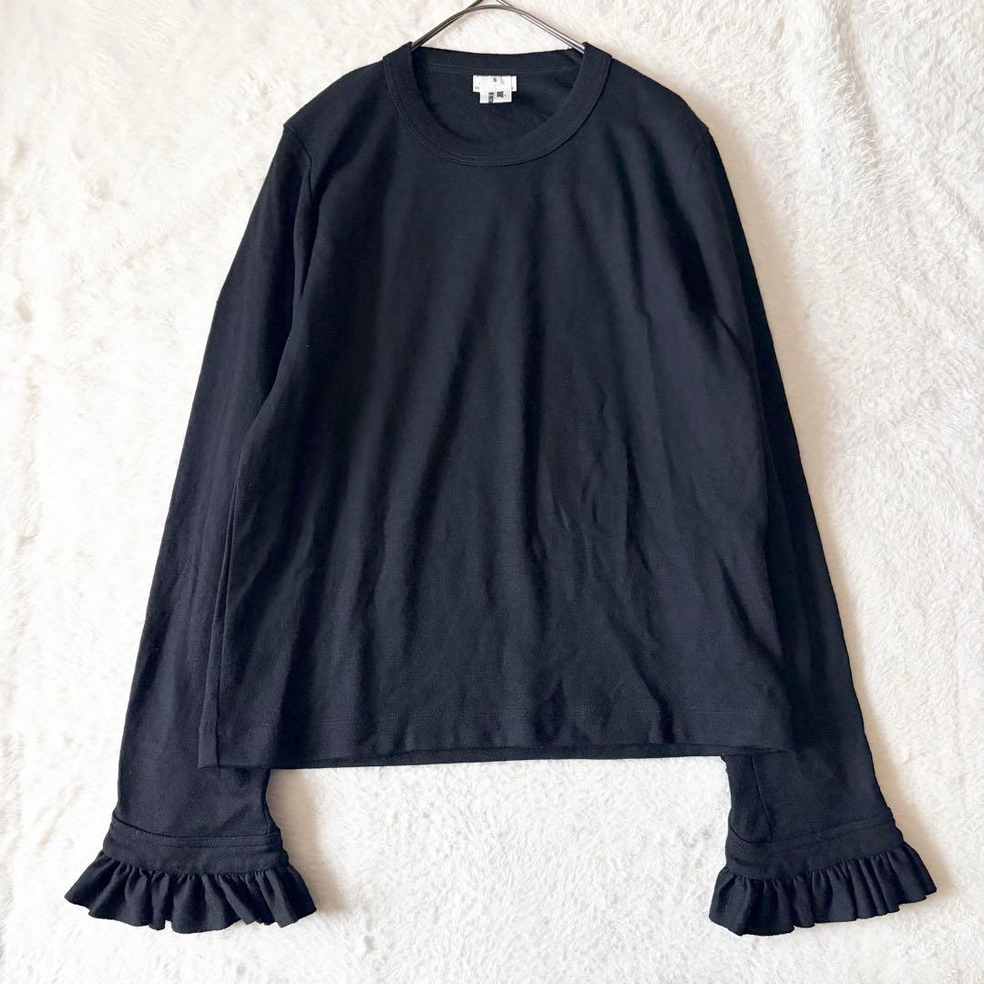 6179 希少✨ ノワールケイニノミヤ フリルスリーブトップス AD2021 黒