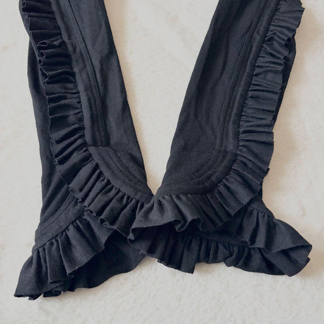 6179 希少✨ ノワールケイニノミヤ フリルスリーブトップス AD2021 黒