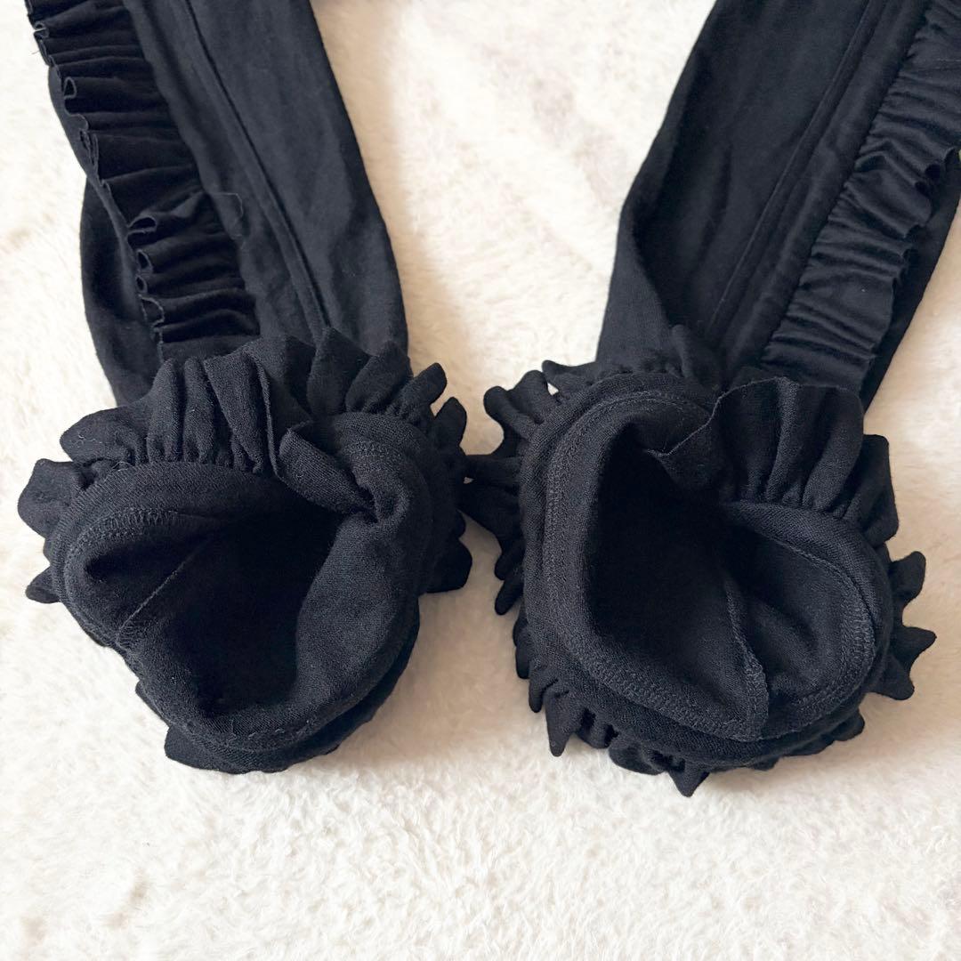 6179 希少✨ ノワールケイニノミヤ フリルスリーブトップス AD2021 黒