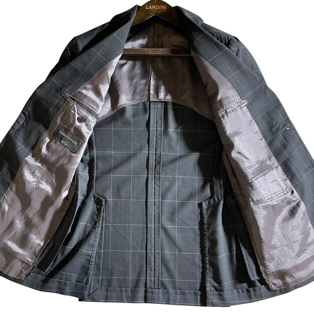 美品◯ガブリエレパジーニ　スーツ　セットアップ　3ピース　ボックスチェック