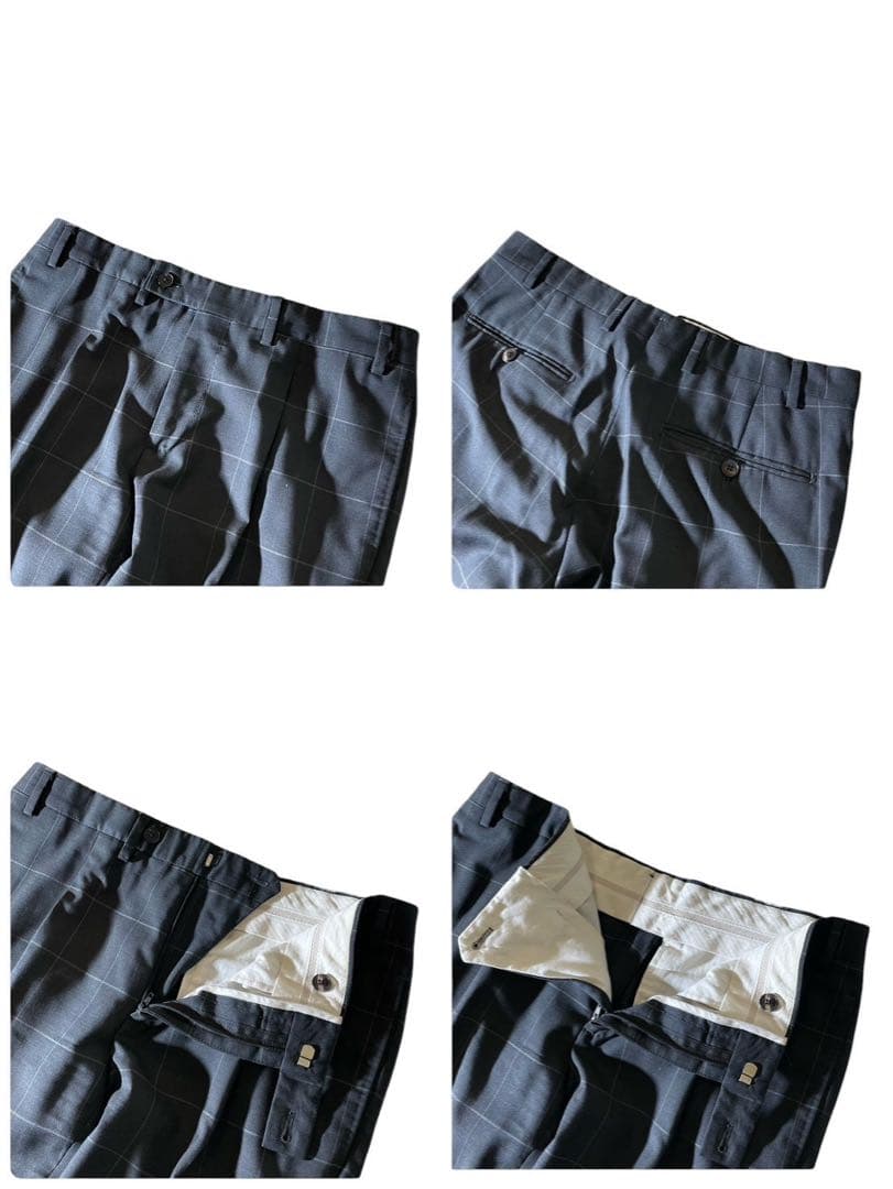 美品◯ガブリエレパジーニ　スーツ　セットアップ　3ピース　ボックスチェック