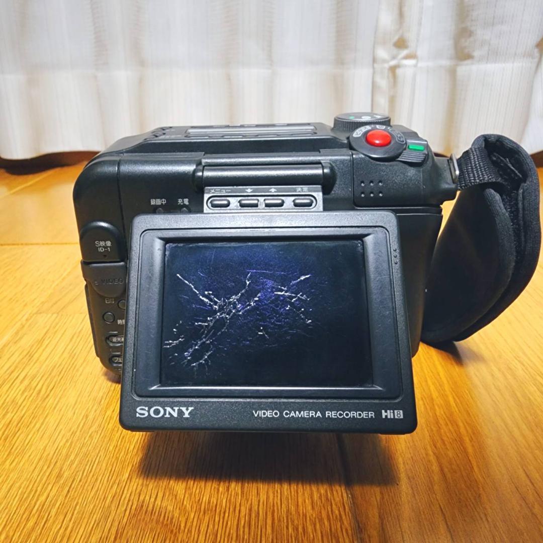 【動作確認済】希少 SONY 高画質 Hi8 ビデオカメラ CCD-SC65