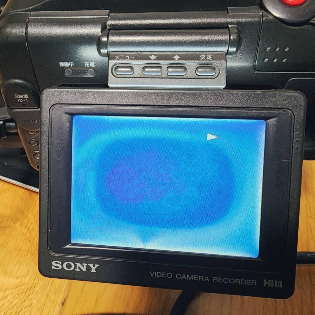 【動作確認済】希少 SONY 高画質 Hi8 ビデオカメラ CCD-SC65