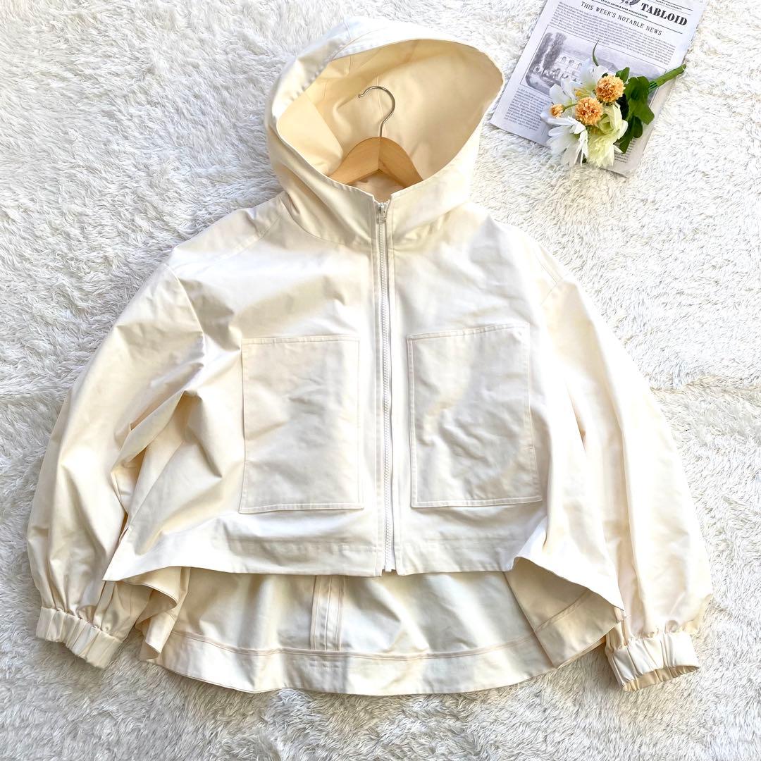 24SS 極美品　yori 撥水ハードブルゾン　Mサイズ　アイボリー