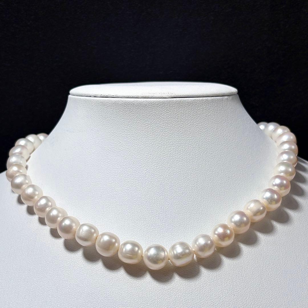 大珠✨️ 本真珠 パール ネックレス 約9.0~9.5m ジュエリー Pearl
