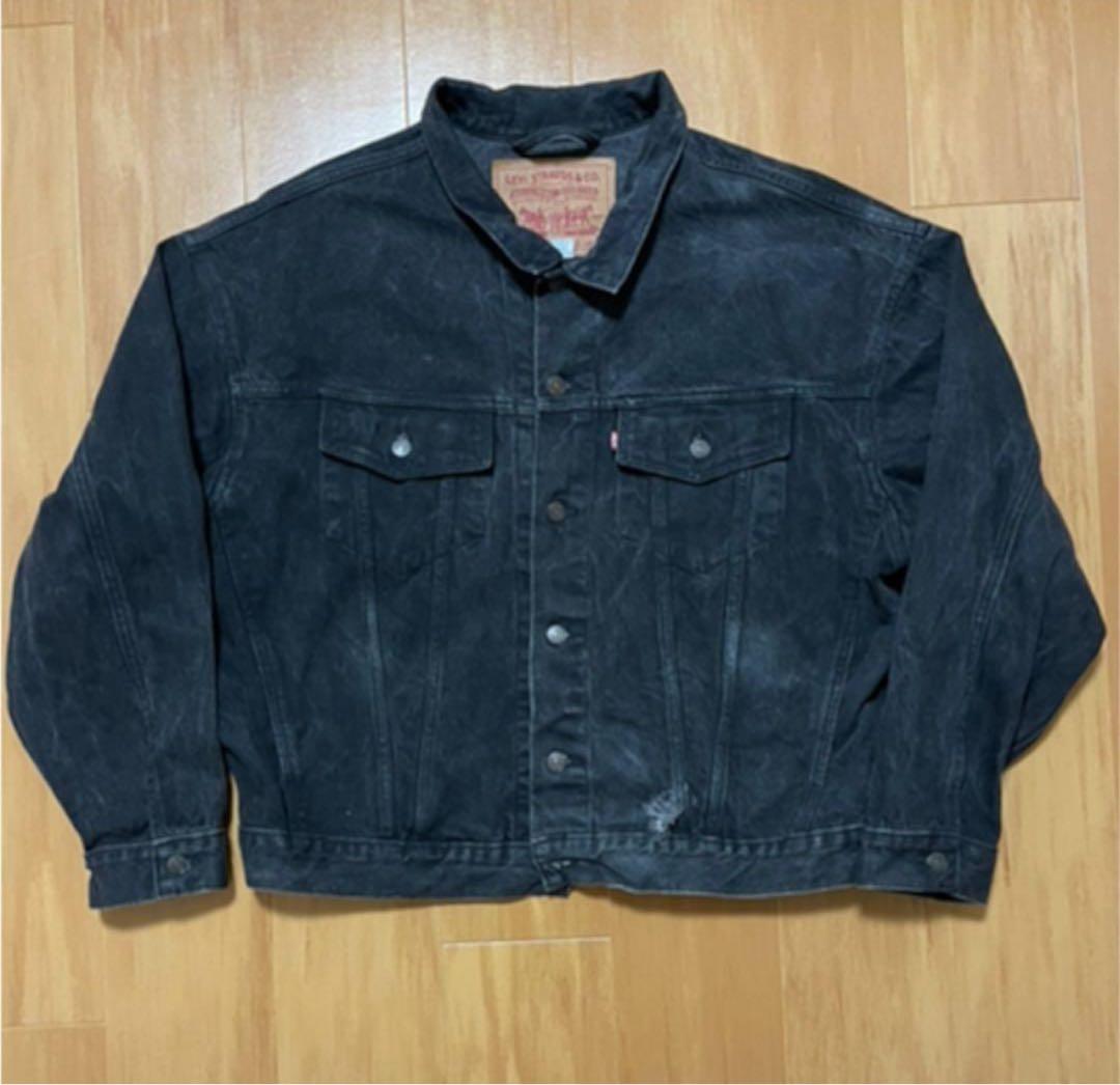 Levi's 70598 ブラックデニムジャケット XL デカタグ