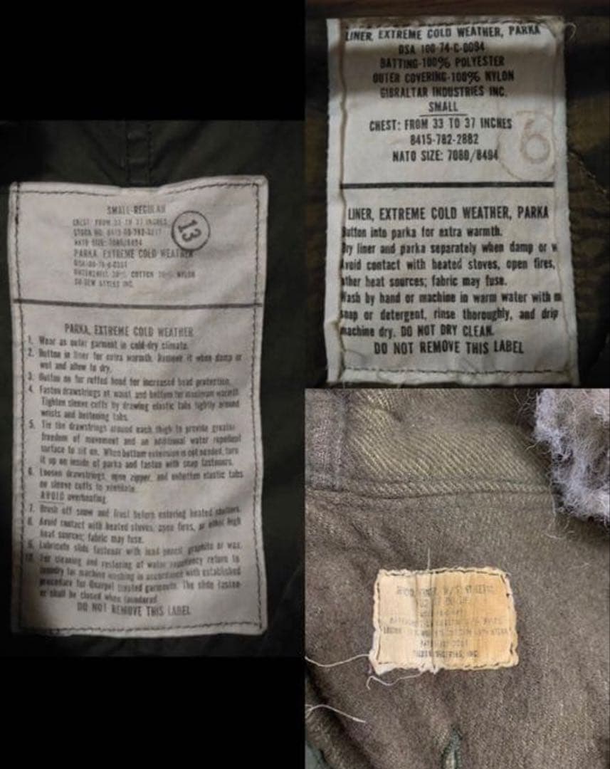 M-65 モッズコート 70s Sサイズ フルセット ライナー フード付き