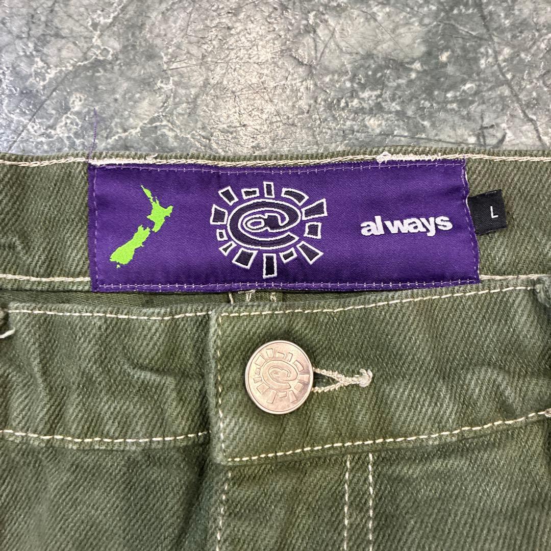 パンツ always do what you should do denim jeans