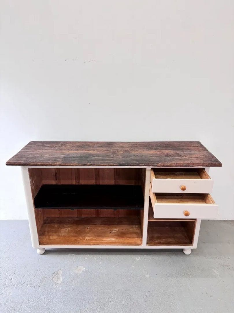 ヴィンテージ ウッド シャビー カウンター