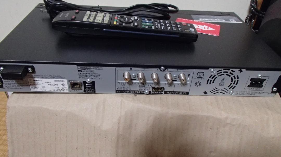 moto,ブルーレイレコーダーBD‐W1000,動作品、