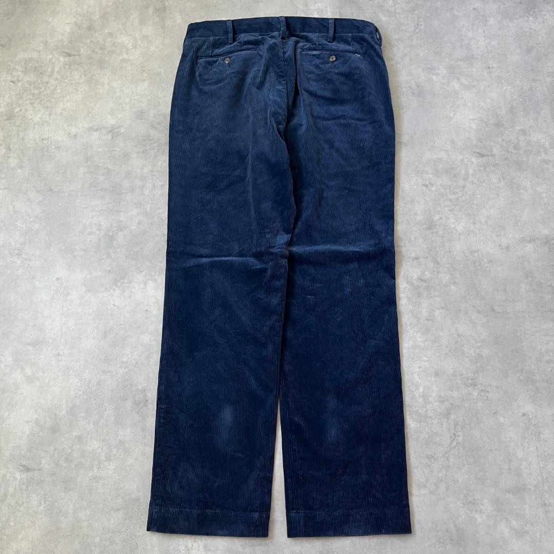 ポロラルフローレン W34 コーデュロイ ポロチノ ボトム 古着 紺 18215
