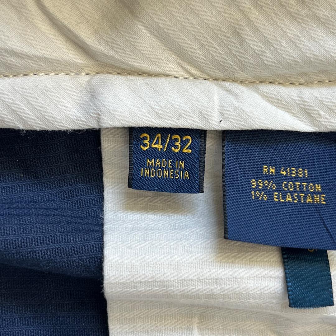 ポロラルフローレン W34 コーデュロイ ポロチノ ボトム 古着 紺 18215