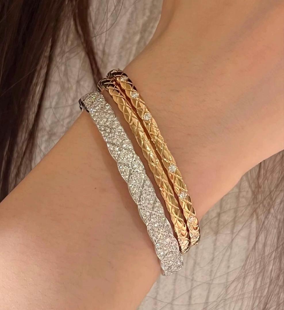 新品　菱形 バングル　シルバー　s925 ノーブランド品　2wayタイプ