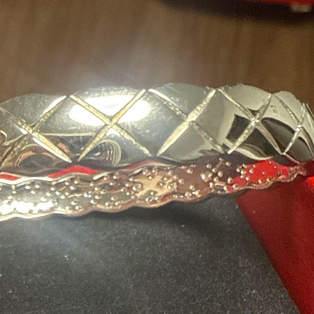 新品　菱形 バングル　シルバー　s925 ノーブランド品　2wayタイプ