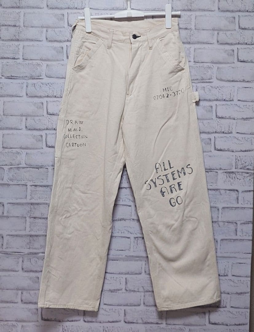 PAYDAY ペイデイ　別注PAINTパンツ　白デニム ペイデイ ペイントパンツ