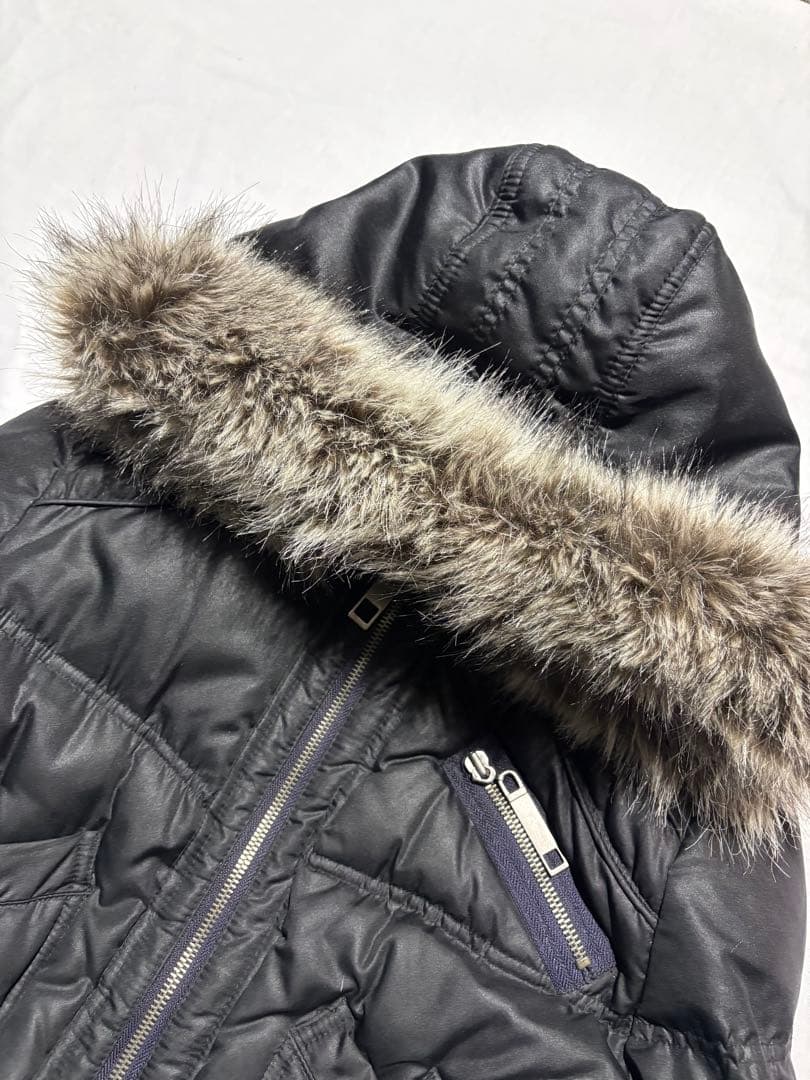 Black Rivet ファーダウンジャケット　y2k archive お兄系