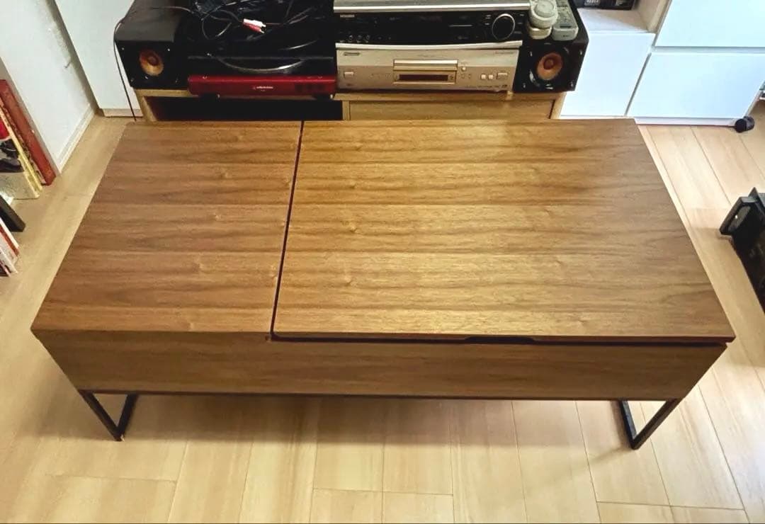 【昇降センターテーブルNヒバリ 120】　《★美品》