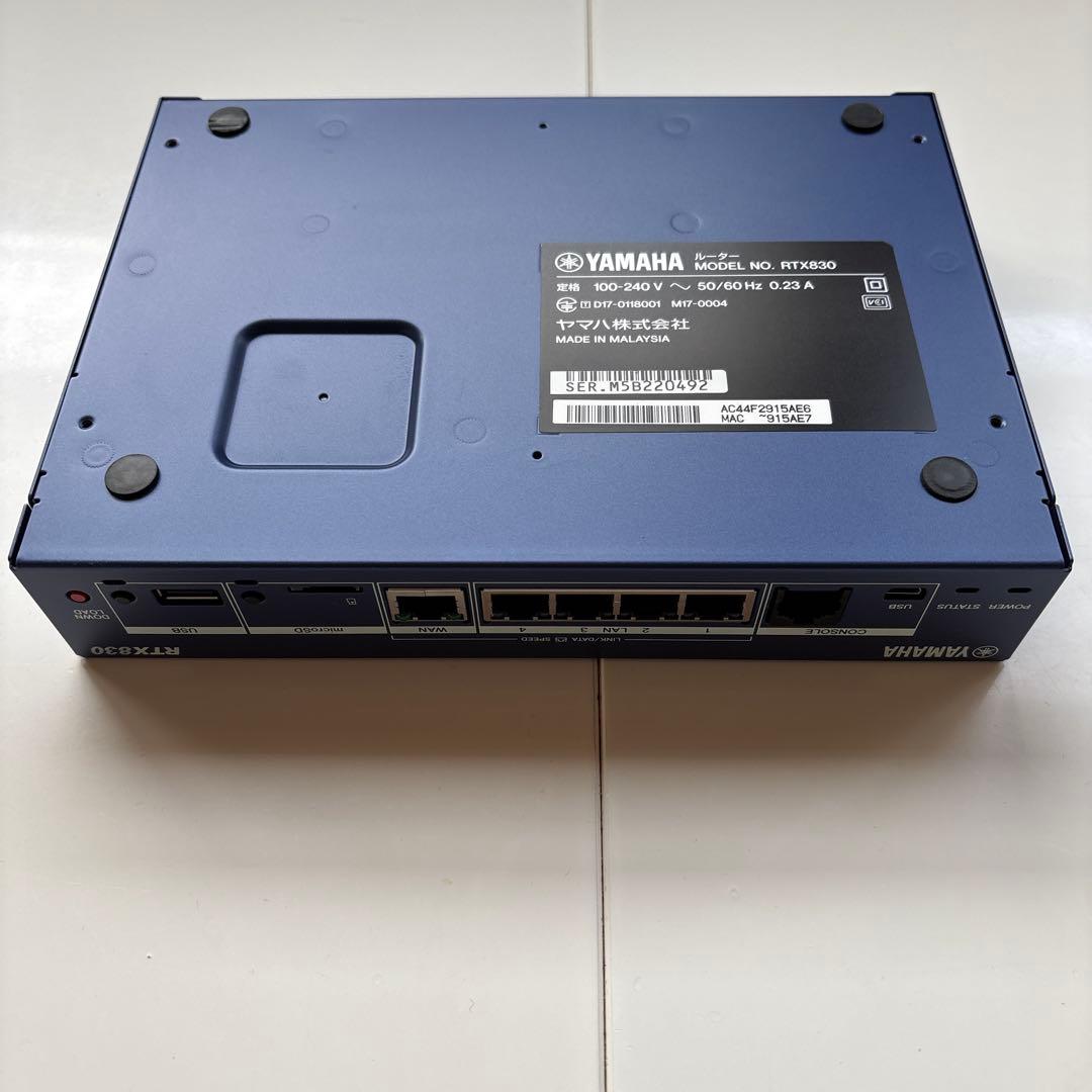 YAMAHA RTX830 ルーター