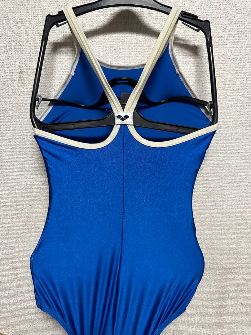 競泳水着 アリーナ arena Mサイズ ABL 青 パイピング 学年色