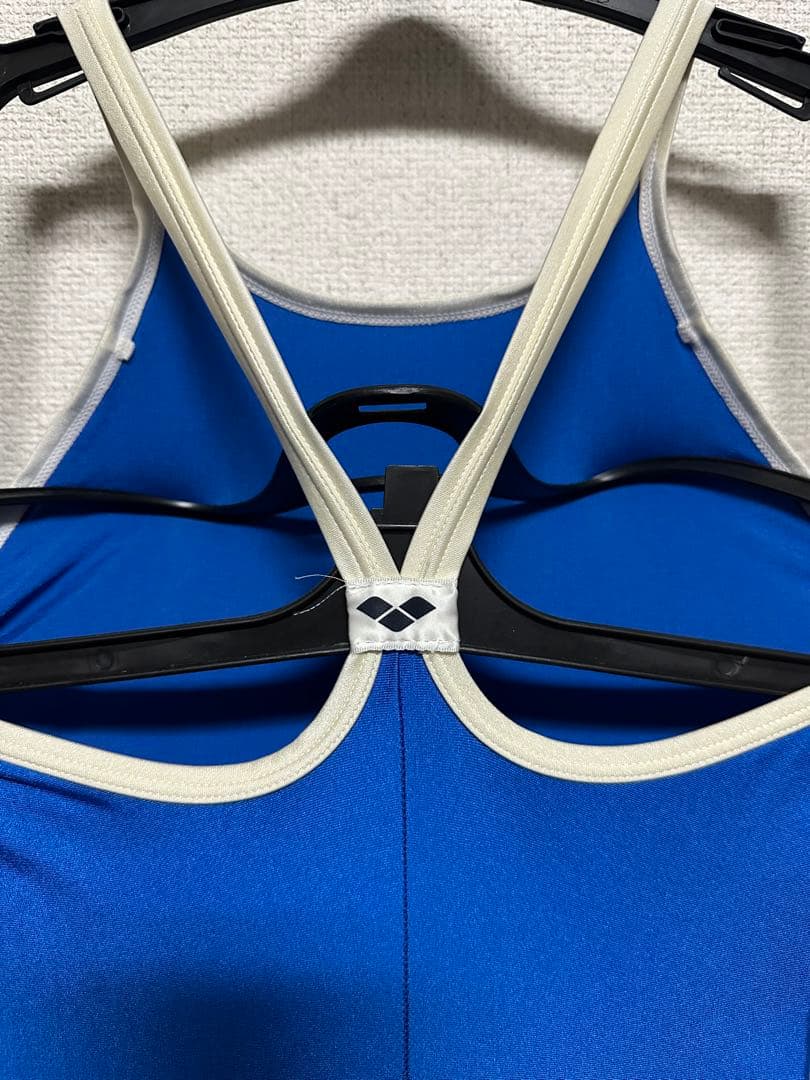 競泳水着 アリーナ arena Mサイズ ABL 青 パイピング 学年色