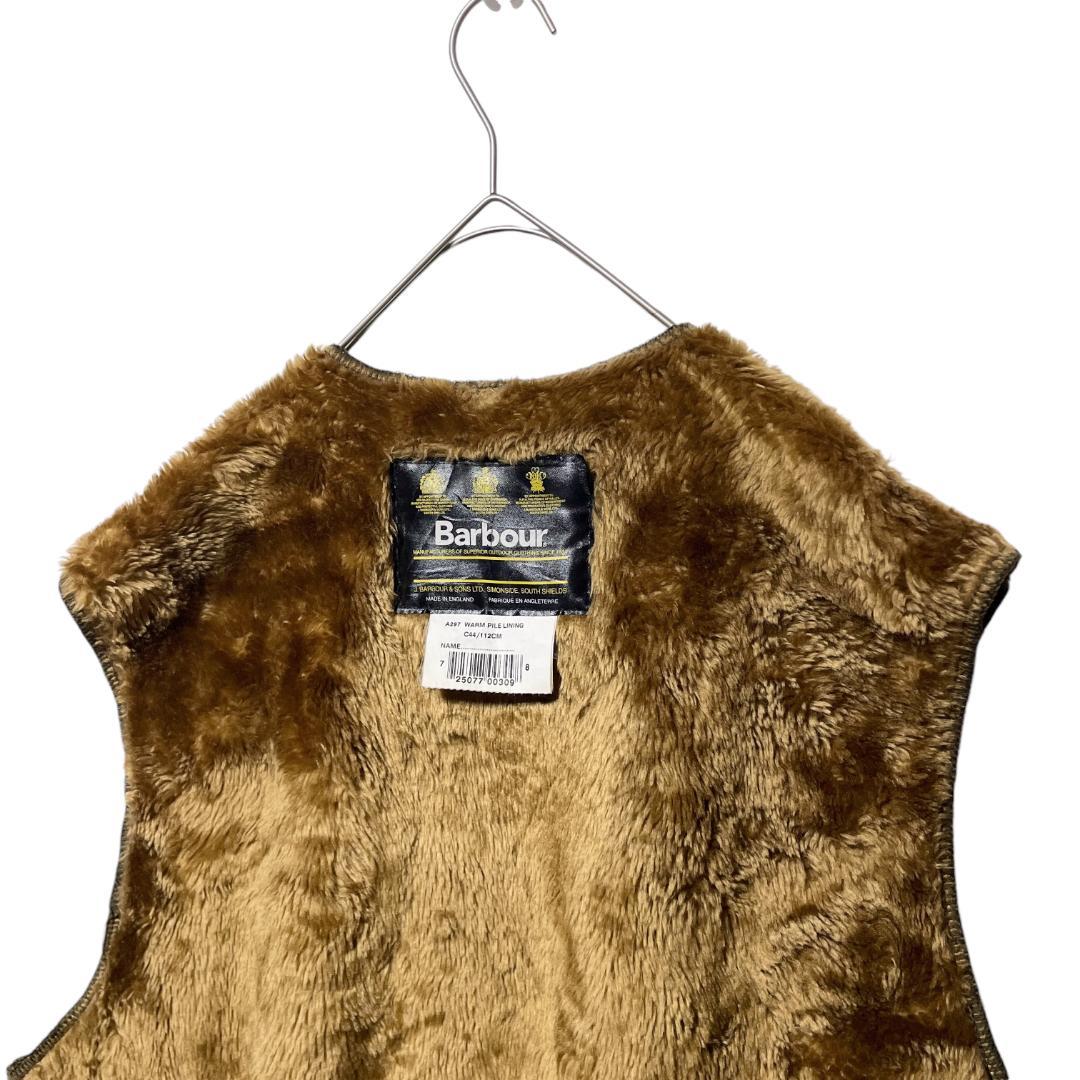 Barbour バブアー ボアライナー パイル ベスト ブラウン 44 L相当