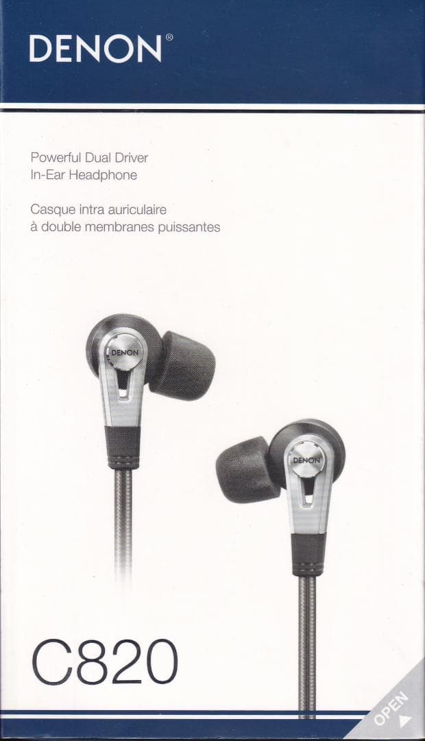 デノン Denon AH-C820 カナル型イヤホン AH-C820-BK