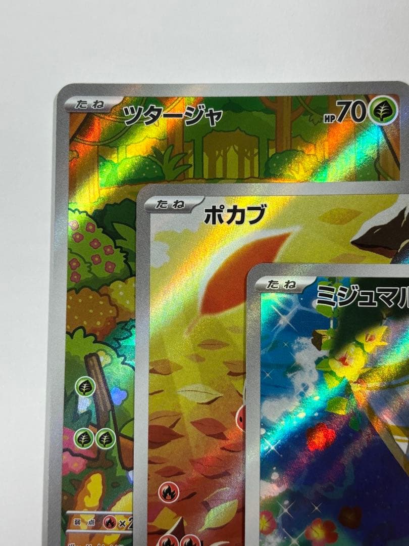 ポケモンカード 3枚セット ツタージャ ポカブ ミジュマル