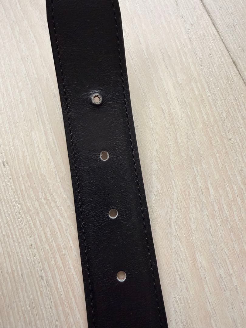 HERMES Hベルト ブラウン レザー 箱付き　あんしん鑑定済