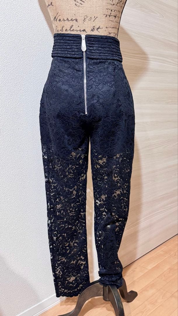 【FARFETCHタグ付き】PHILIPPPLEIN ハイウエスト レースパンツ