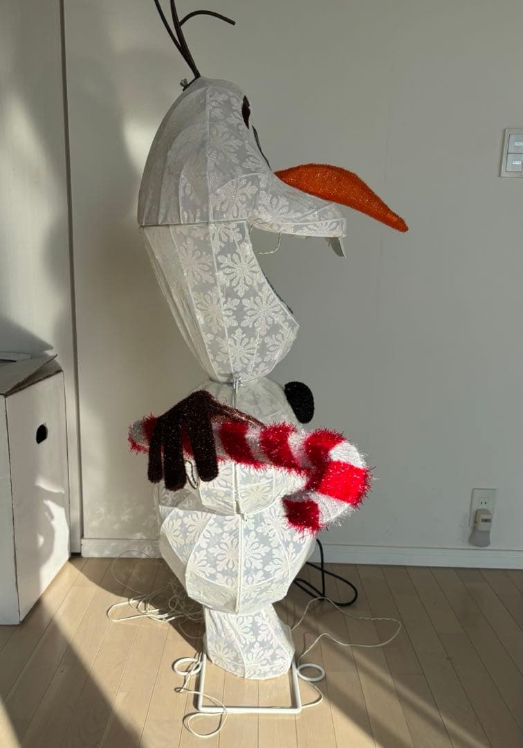 アナと雪の女王 オラフ イルミネーション オブジェ