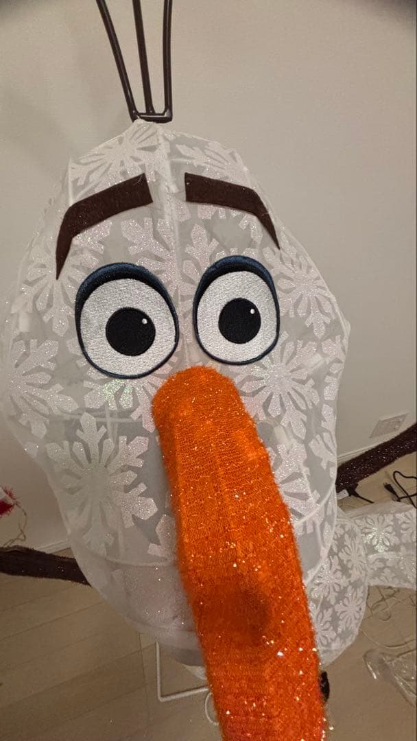 アナと雪の女王 オラフ イルミネーション オブジェ