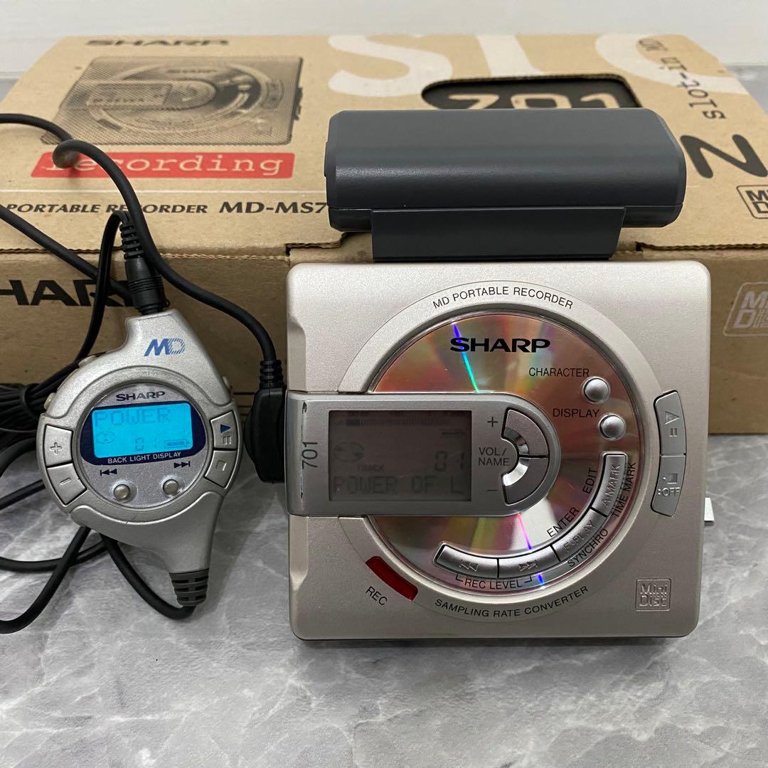 SHARP MDポータブルレコーダー MD-MS701