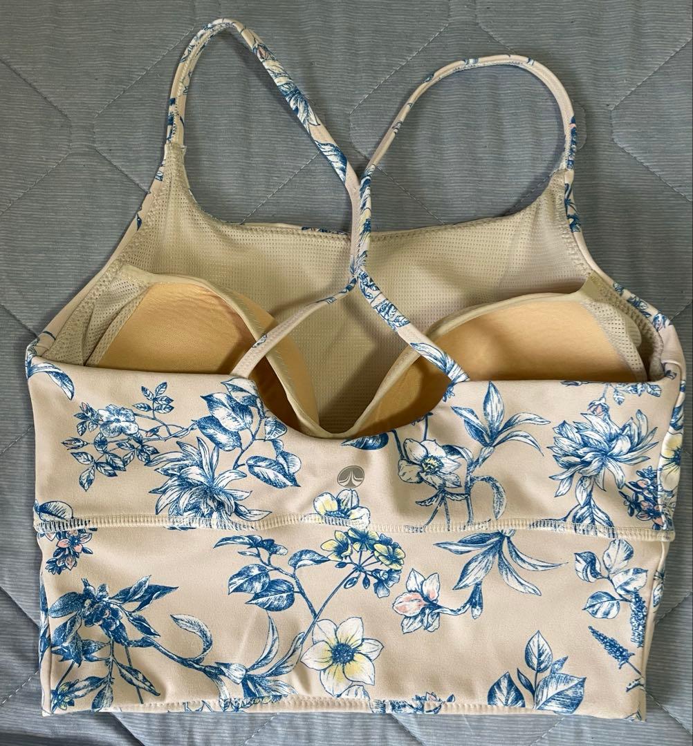 【SUKALA】 花柄ヨガウェア ブラトップ＆レギンス 上下セット S