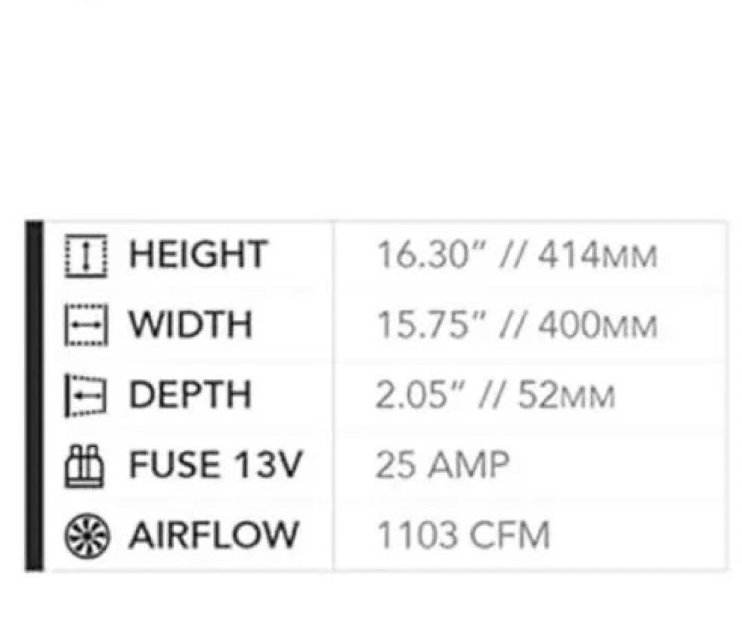 SPAL スパル　16インチ　大容量電動ファン