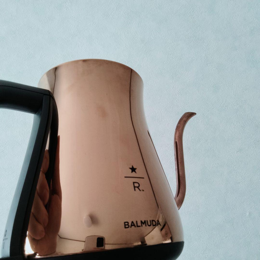 【スタバコラボ】2022年製　BALMUDA 電気ケトル スターバックス　483