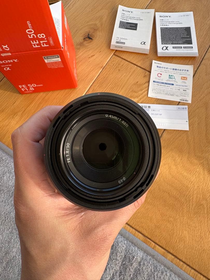 【中古】SONY FE 50mm f1.8 フィルター付 【SEL50F18F】