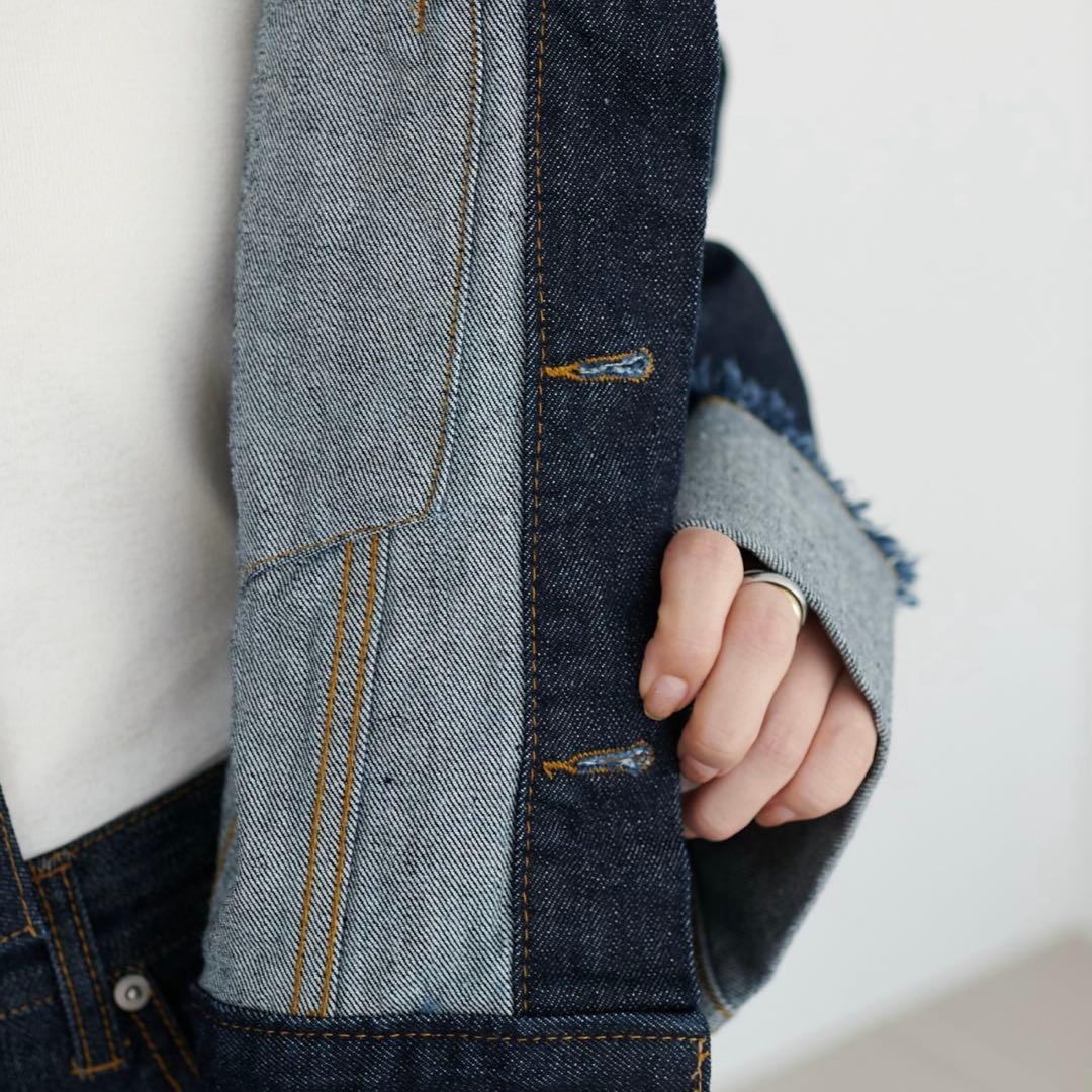 DISCOAT USコットンデニム袖口ロールアップGジャン　デニムジャケット