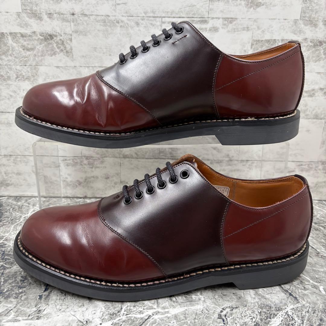 【レア】 リーガル サドルシューズ 革靴 26.5 ブラウン ガラスレザー