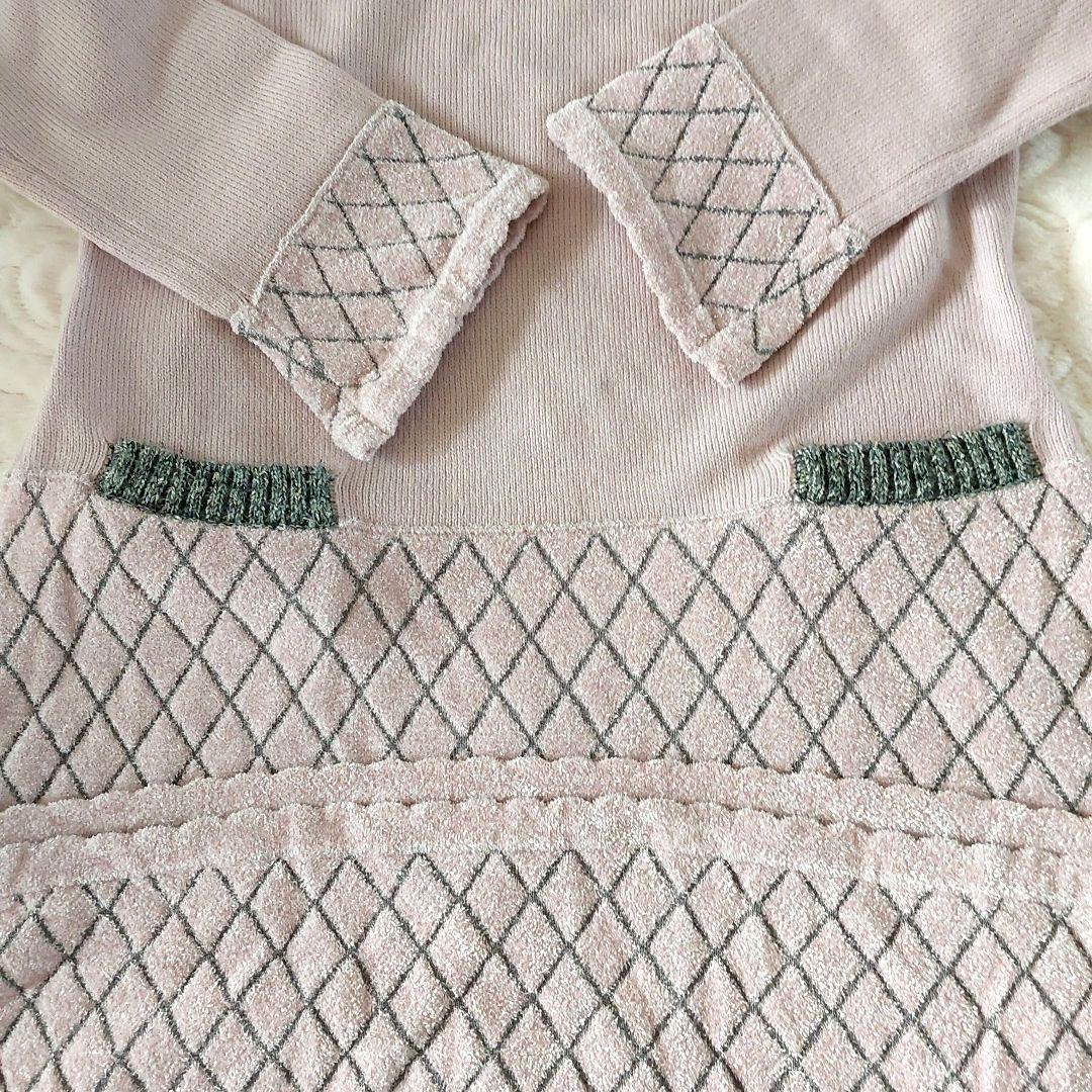 ❣️タグ付き美品インゲボルグ❣️モールヤーン使いニットワンピース