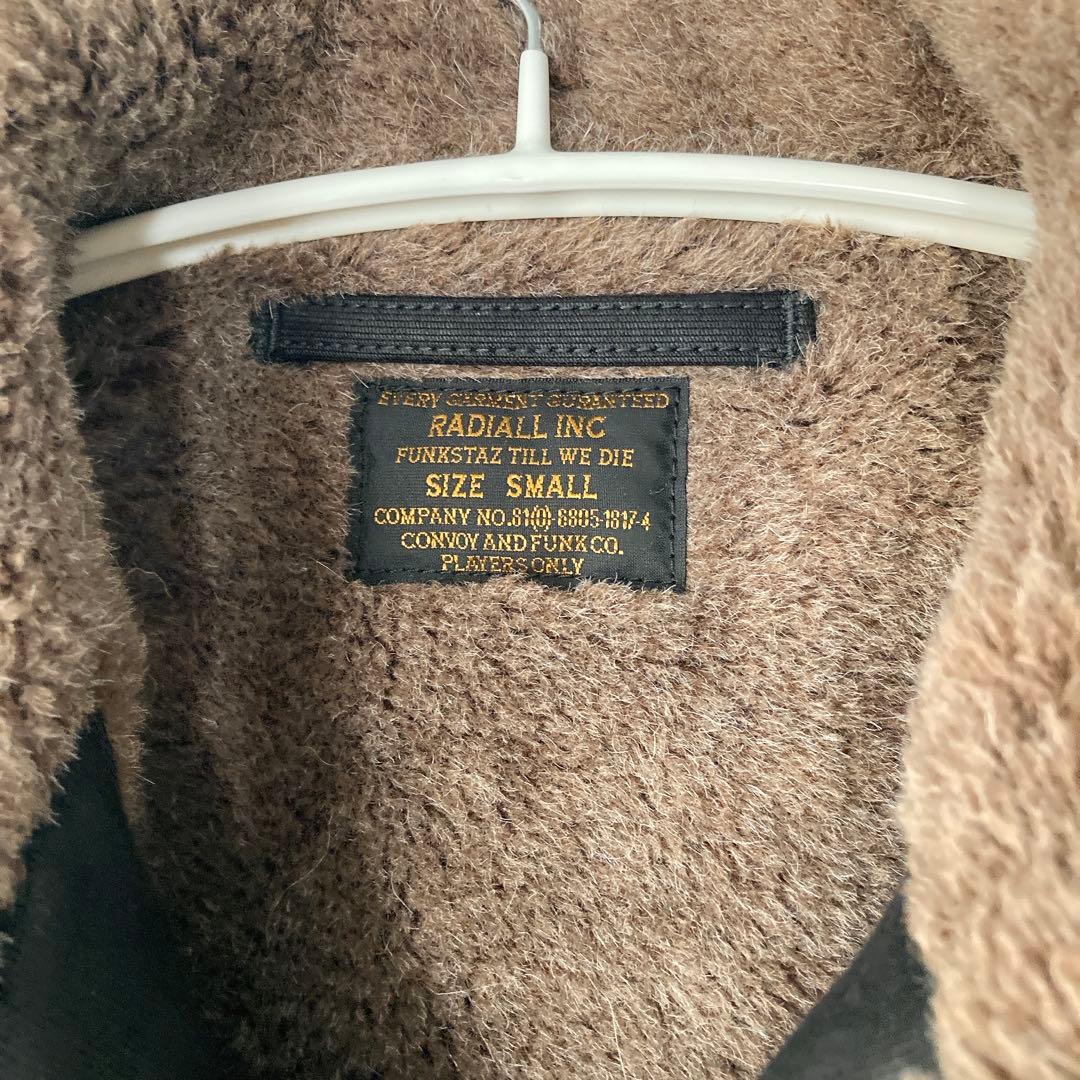 RADIALL N-1 ラディアル デッキジャケット S ブラック アルパカ混