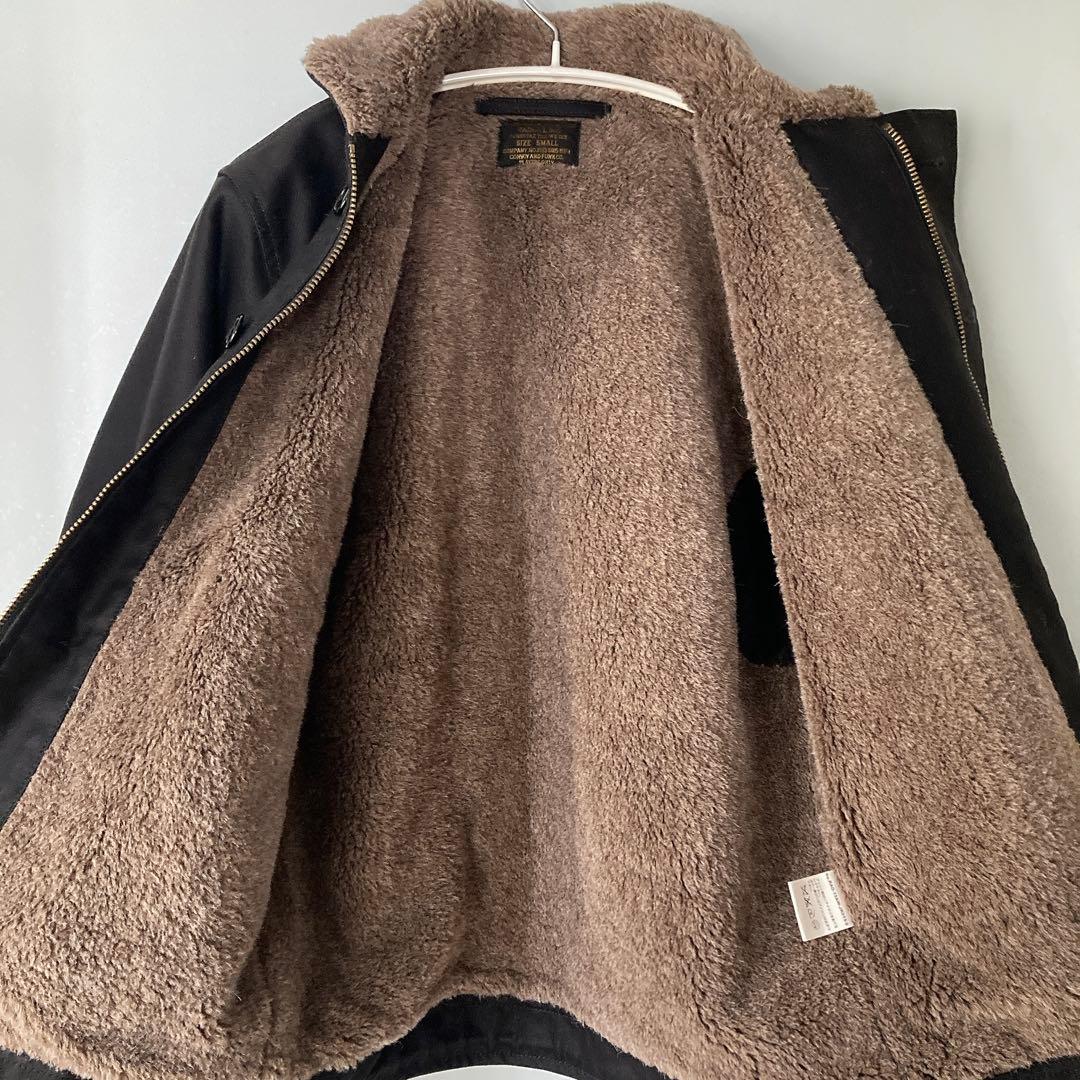 RADIALL N-1 ラディアル デッキジャケット S ブラック アルパカ混