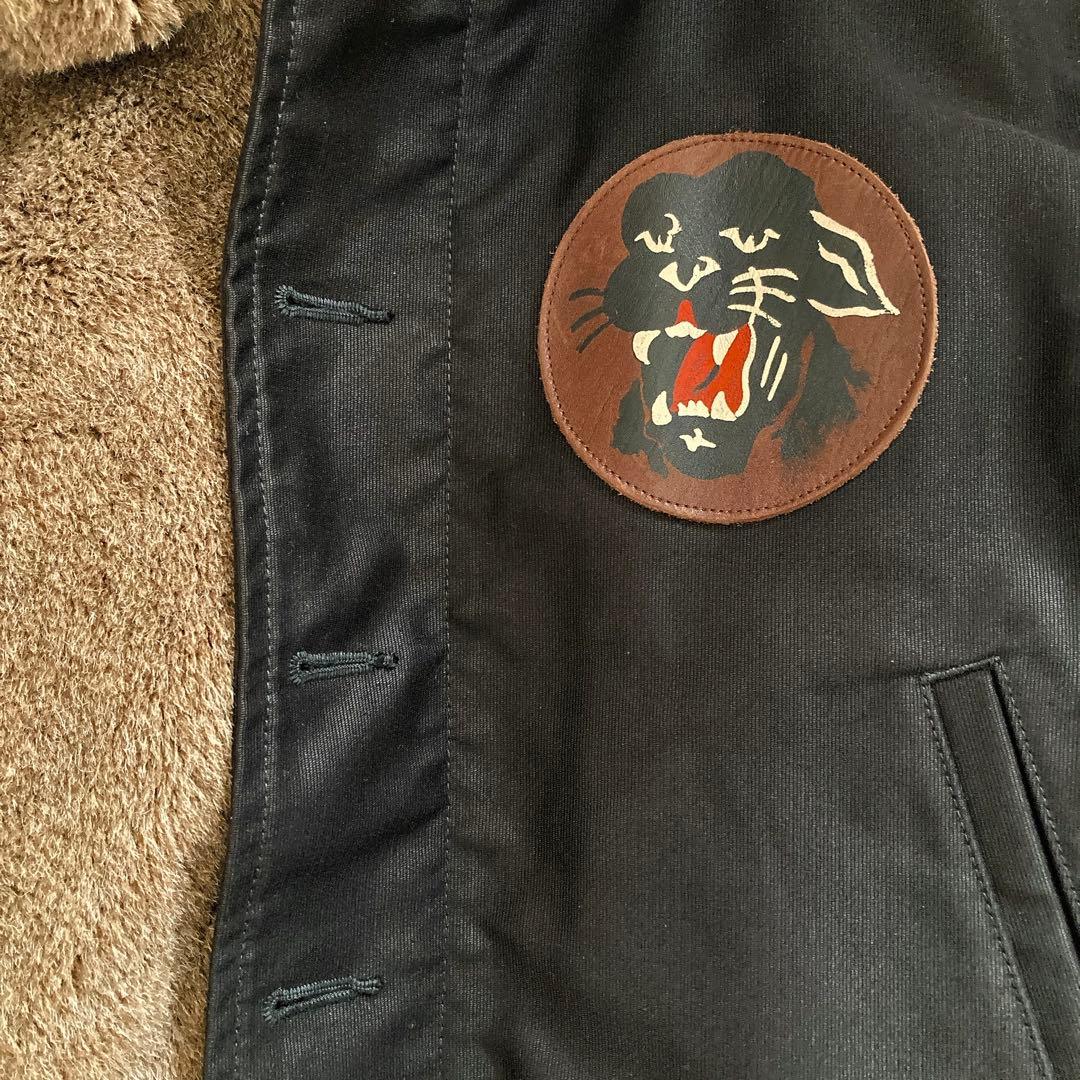 RADIALL N-1 ラディアル デッキジャケット S ブラック アルパカ混