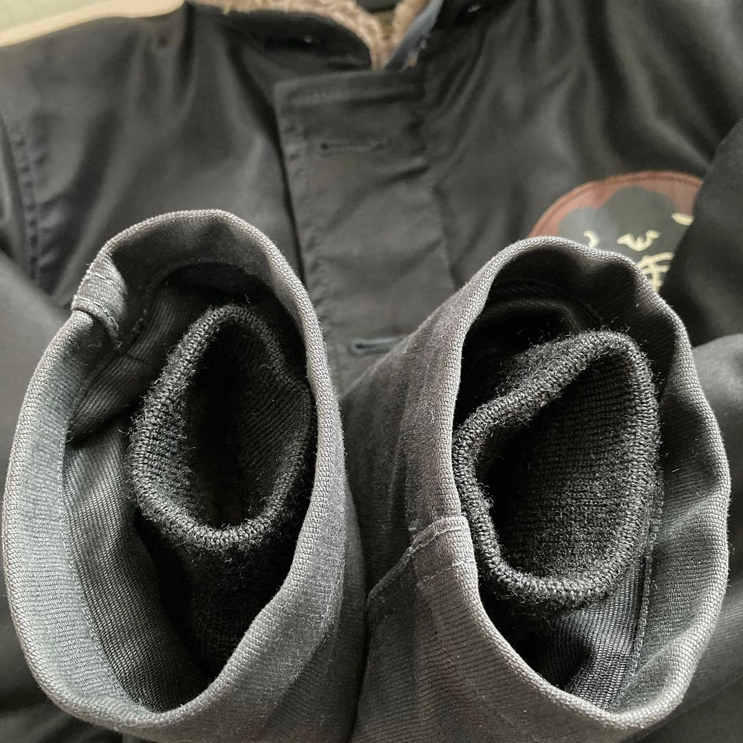 RADIALL N-1 ラディアル デッキジャケット S ブラック アルパカ混