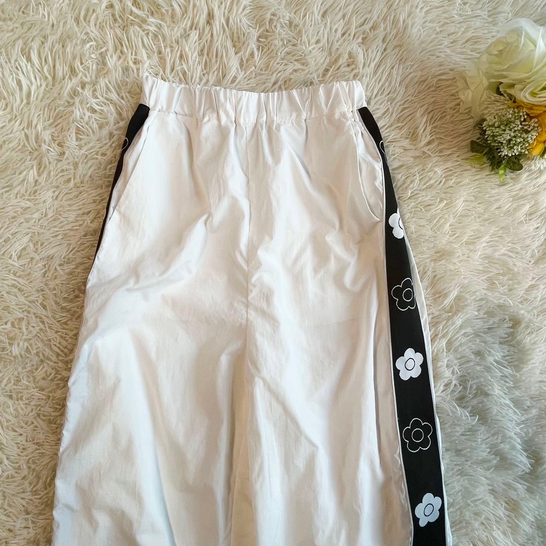 MARY QUANT マリークワント ナイロン 花柄 デイジーラインパンツ