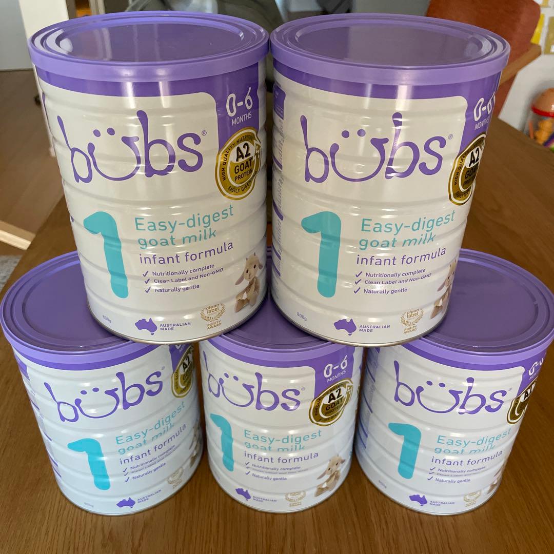 新品5缶セット bubs バブズ ヤギ オーガニック 粉ミルク