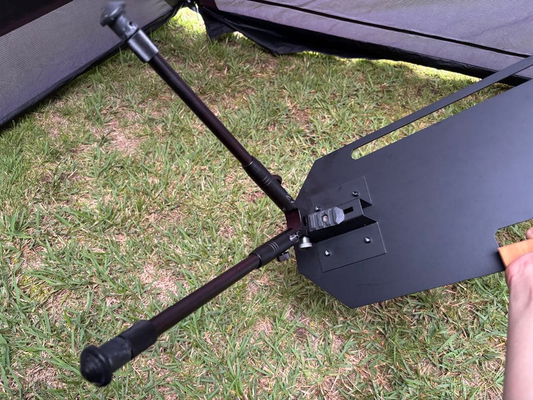 アイアン工房　サイドテーブル　キャンプ　テーブル　高さ調整