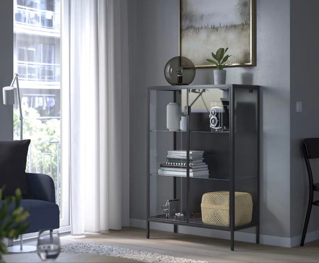 【けえ様】RUDSTA コレクションケース チャコール 80x37x120 cm