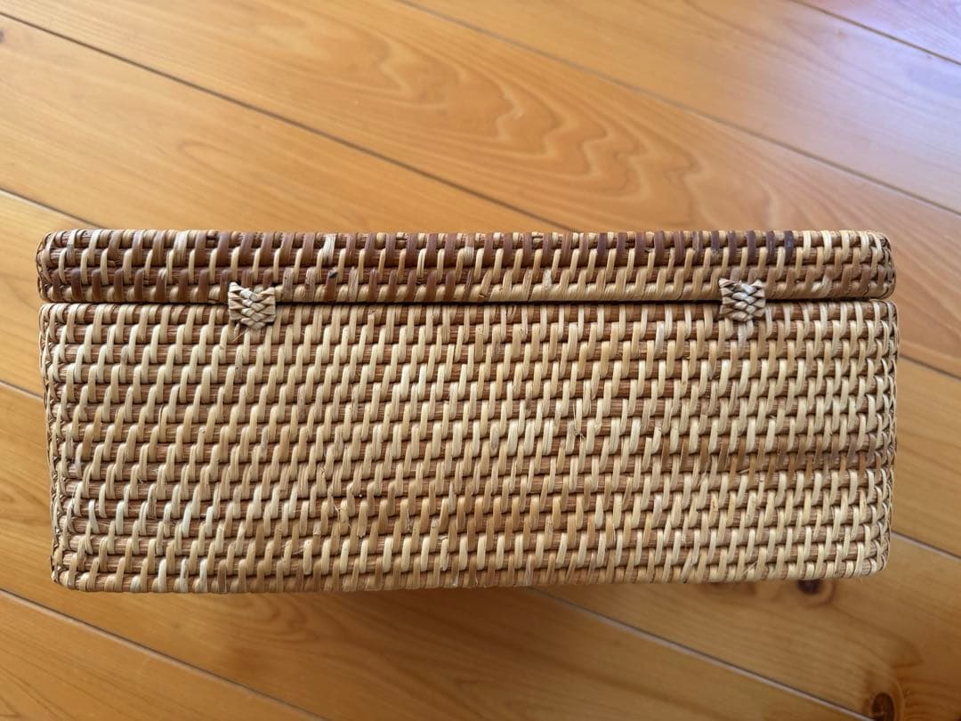 無印良品　ラタン(2セット)ピクニック　バスケット