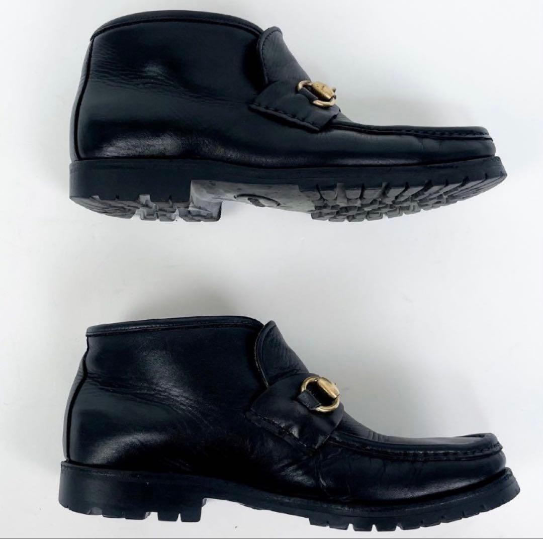 GUCCIホースビット レザー ショートブーツ サイズ36 1/2 23.5cm